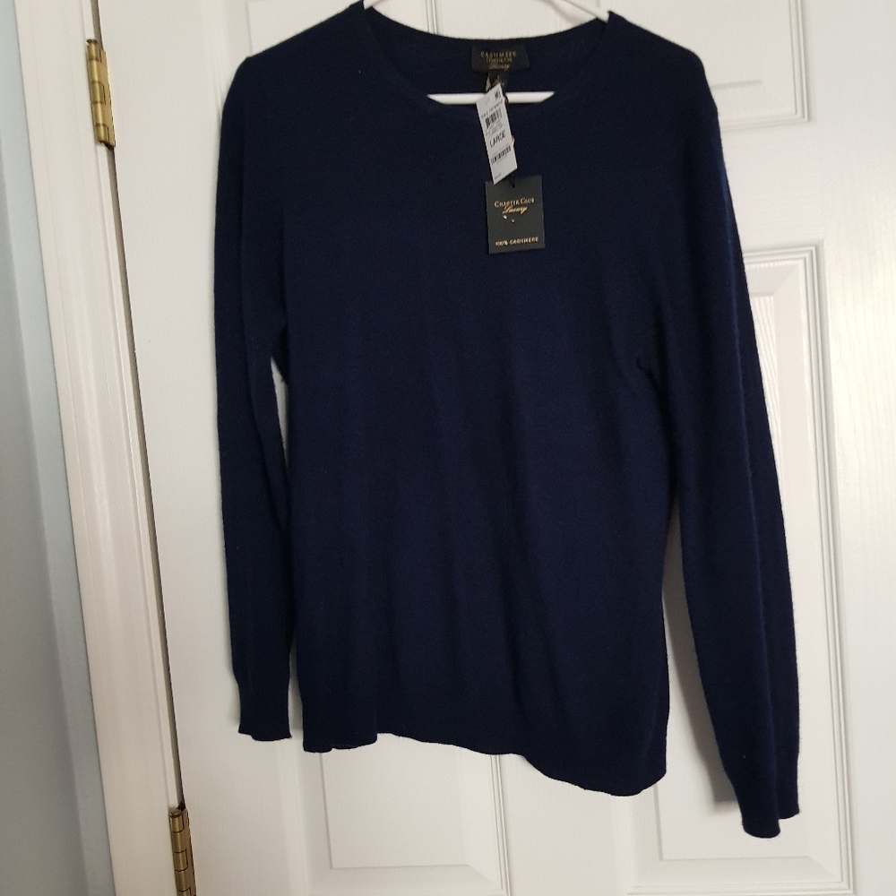 Navy Charter Club 100% Cashmere Sweater